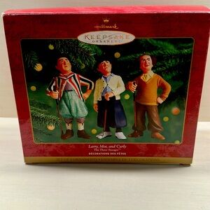 Hallmark Keepsake Three Stooges Golfing Ornaments
